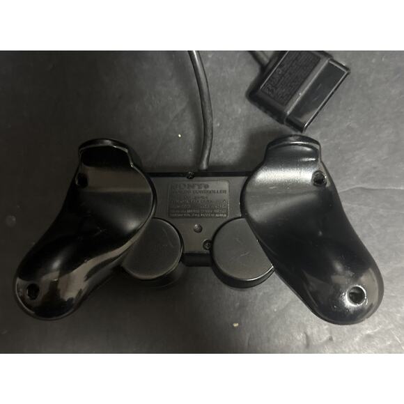 Sony PS2 BLACK Wired Controller OEM DualShock 2 PlayStation 2 SCPH-10010 Tested - Picture 3 of 4
